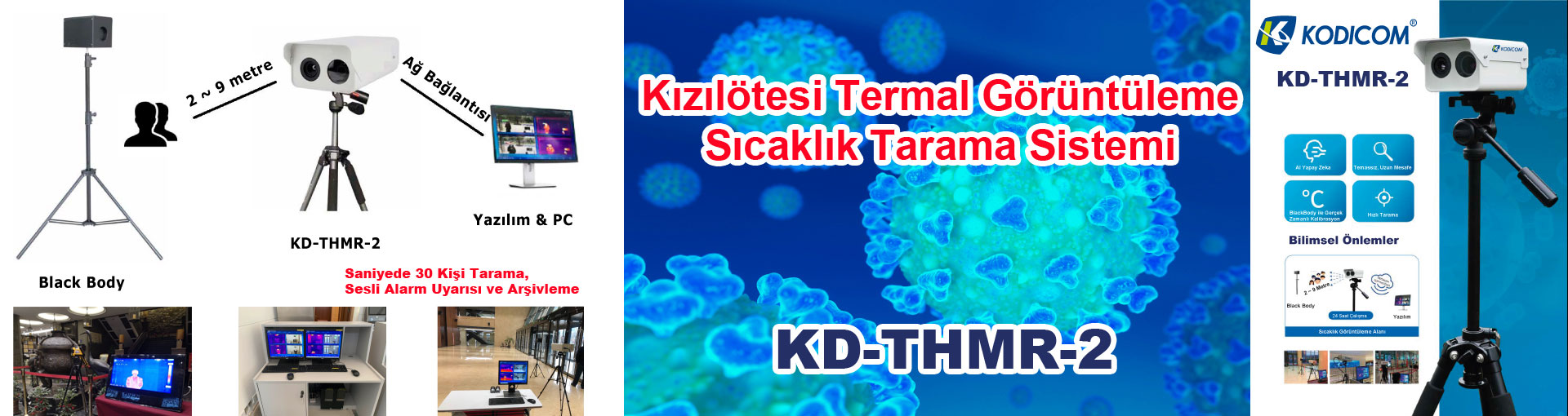 Kızıl Ötesi Termal Görüntüleme Sıcaklık Tarama Sistemi